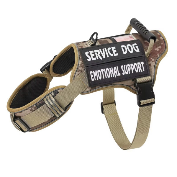189ebdf5-78d1-4057-91cb-9467ef626087-1.jpg Tactical Service Dog Harness With Handle, No-Pull Adjustable Reflective Pet Vest Harness For Easy Walking And Training