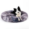 22b5cb96-3439-4460-8131-5ca064381c82-1.jpg Fluffy Donut Dog Bed Warm Soft Long Plush Pet Cushion Dog House Cat Bed Washable Pet Sofa Mat Calming Samll Large Dog Beds