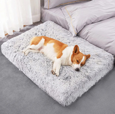 32190af8-347f-45e9-b29a-180ebeeff315-1.jpg Plush Square Pet Bed Wave Memory Foam Deep Sleep Dog Sofa Bed