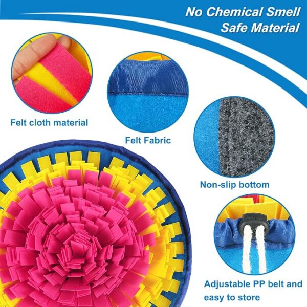 69a37ccd-d6f5-414f-b50c-66082e413f58-1.jpg Adjustable Snuffle Mat For Dogs, Interactive Enrichment Toy For Boredom Relief, Mental Stimulation And Slow Eating