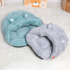 7ec32411-6514-46ed-b727-1defd3734912-1.jpg Pet Dog Cat Cave Bed Basket House Kitten Soft Cozy Indoor Cushion Kennel Warm Nest