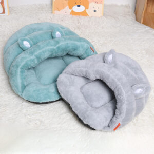 7ec32411-6514-46ed-b727-1defd3734912-1.jpg Pet Dog Cat Cave Bed Basket House Kitten Soft Cozy Indoor Cushion Kennel Warm Nest
