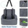 bc4eb17f-7c54-442a-8a31-6e735ccc9dc6.jpg 1PC Warm Portable Dog Car Seat For Pet Small Medium Dogs With Washable Cushion Bed Safety Belt Storage Pocket For Outdoor Travel
