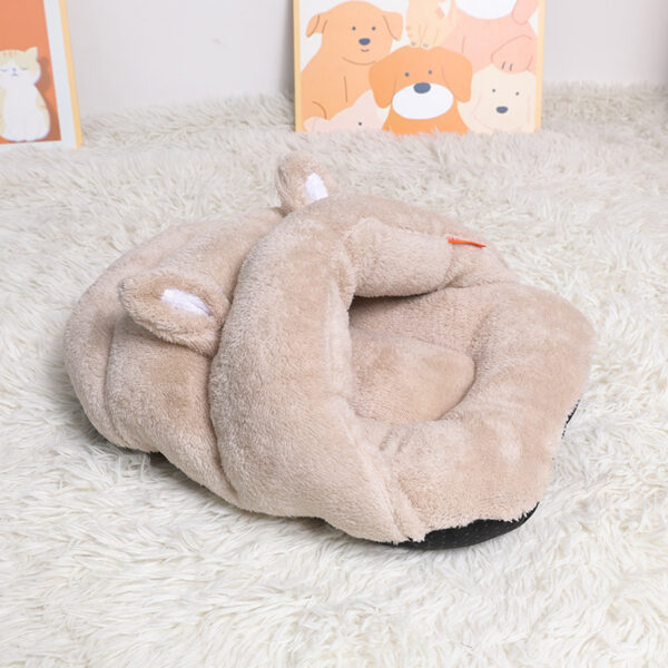 c64405d9-a278-4468-973d-a15e7c3843f9-3.jpg Pet Dog Cat Cave Bed Basket House Kitten Soft Cozy Indoor Cushion Kennel Warm Nest