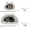 cefd7d37-27a1-404d-8122-86b6aea00f50-1.jpg Pet Dog Cat Cave Bed Basket House Kitten Soft Cozy Indoor Cushion Kennel Warm Nest