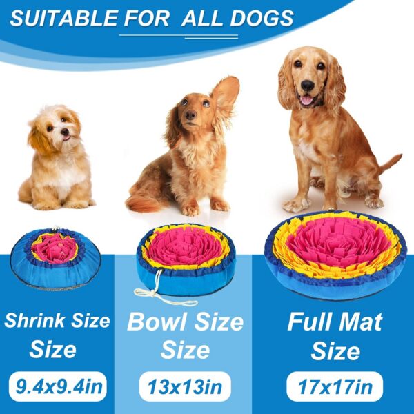 e0ce0d3a-aff8-4214-b45e-eff805217637-1.jpg Adjustable Snuffle Mat For Dogs, Interactive Enrichment Toy For Boredom Relief, Mental Stimulation And Slow Eating